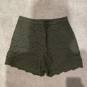 Maeve High Waisted Flower Shorts